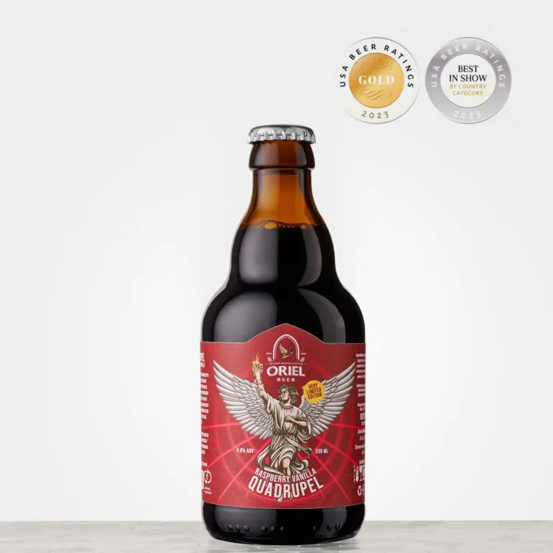 Oriel Quadrupel (Raspberry and Vanilla)